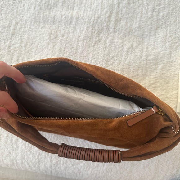 STAUD Ronnie brown suede bag - Picture 5 of 8